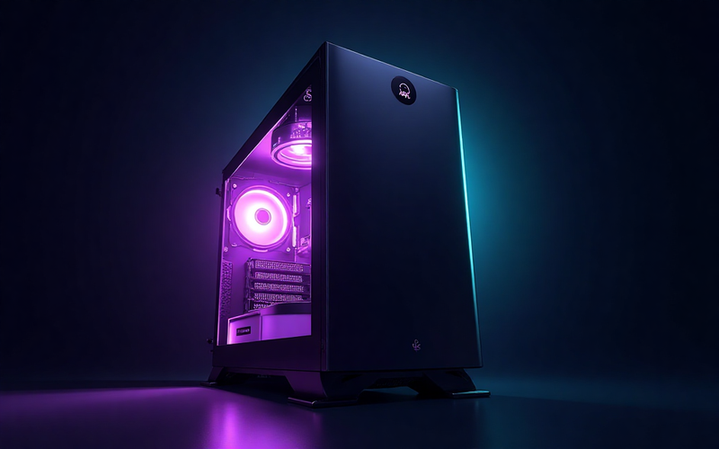 Illustration einer High-End-GPU für Workstations