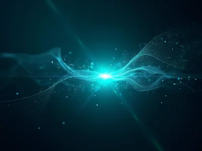 Illustration: pen stroke on a glowing canvas